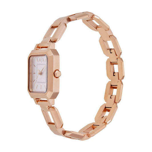 Armani Exchange Women's Rose Gold Square Watch