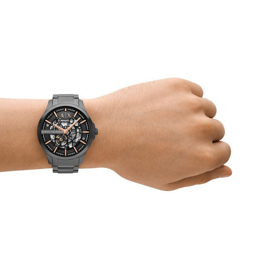 Armani Exchange Skeleton Watch