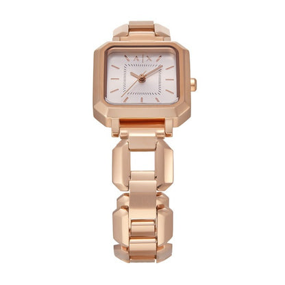 Armani Exchange Women's Rose Gold Square Watch