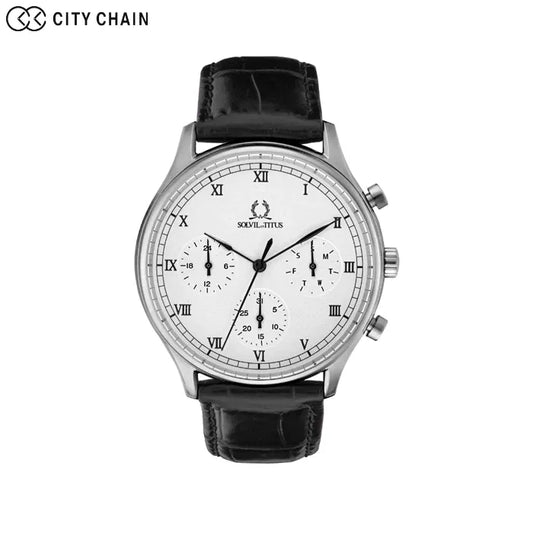 City Chain Chronograph Watch
