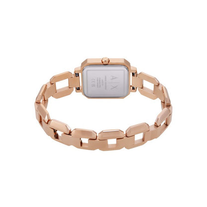 Armani Exchange Women's Rose Gold Square Watch